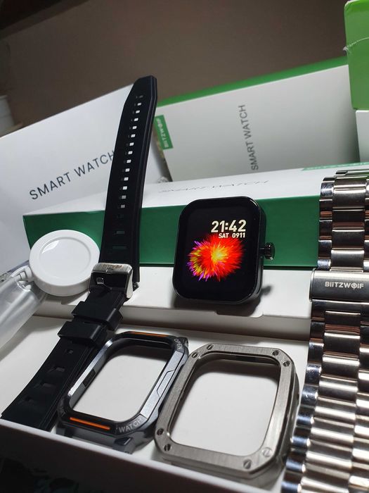 SmartWatch BlitzWolf W-GTC3 1.99 inch HD Apel bluetooth microfon difuz