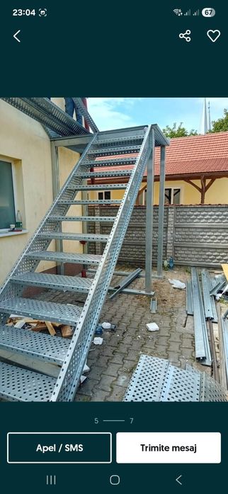Confectionam scarii metalice zincate exterioare și pentru incendii , p