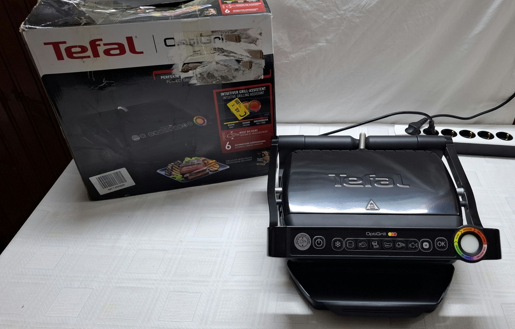 Грил скара Tefal Optigrill GC705816,2000W,6 програми.