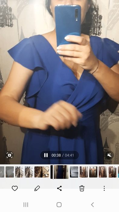 Rochie satin, lunga de ocazie