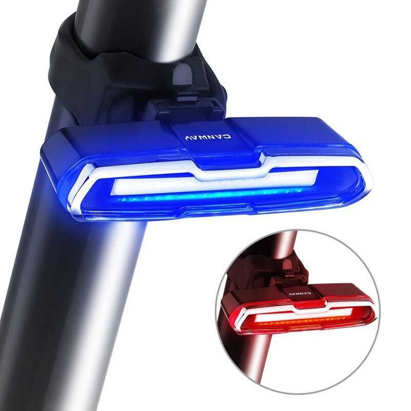 Lumini spate casca stop LED incarcare USB pt bicicleta, trotineta etc