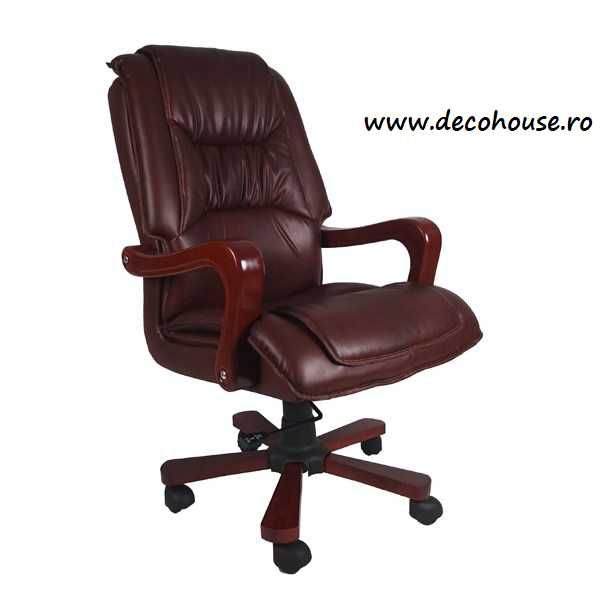 Scaun Birou Directorial Fotoliu DH8862 Piele 2 culori LIVRARE GRATUITA
