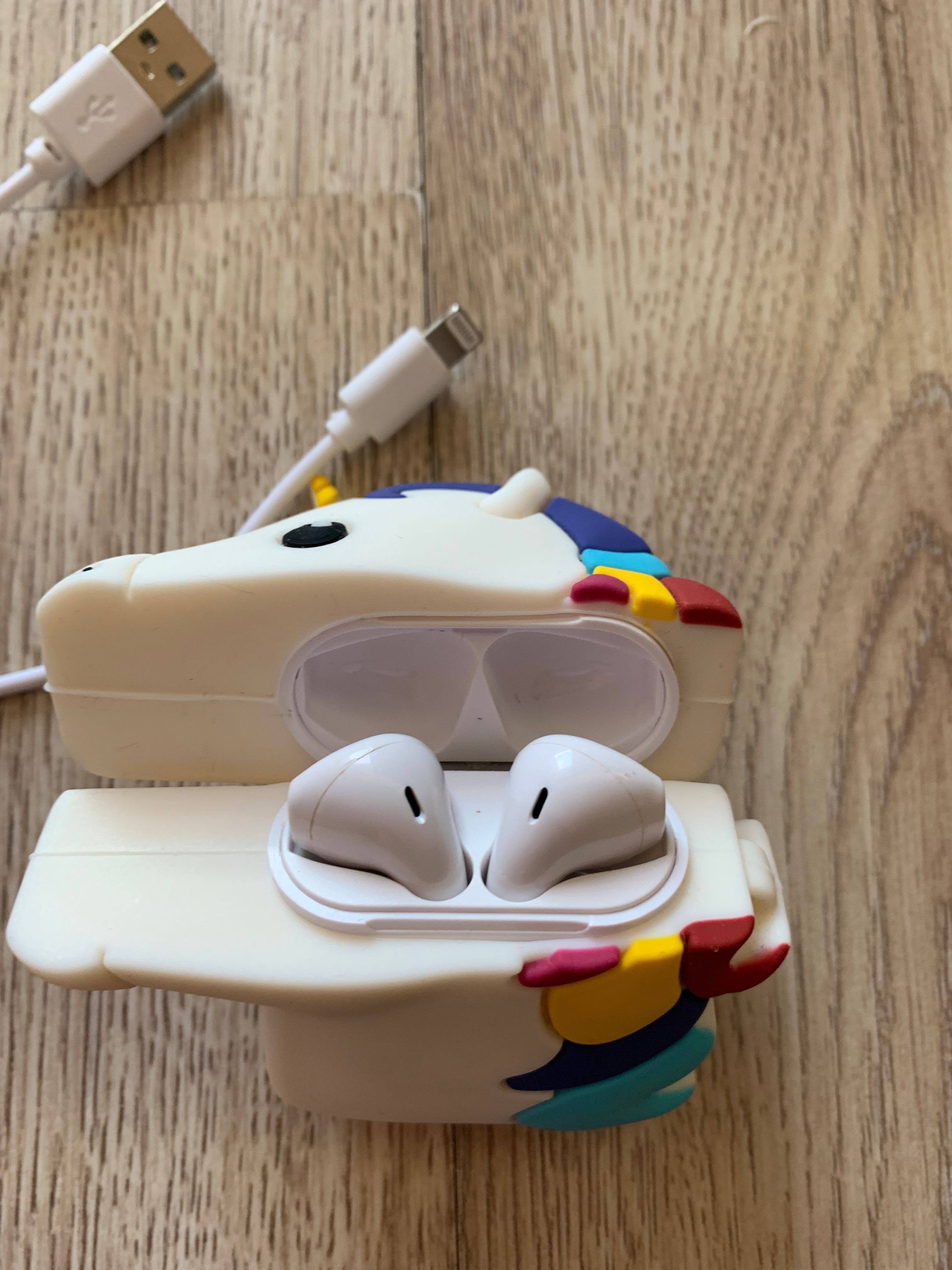 Детски слушалки Emoji -Unicorn ,TWS бели
