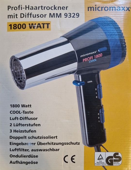 Uscător de păr micromaxx PROFI 1800 watt