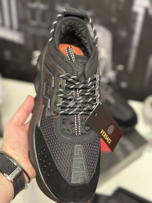 Adidasi versace piele naturala full box