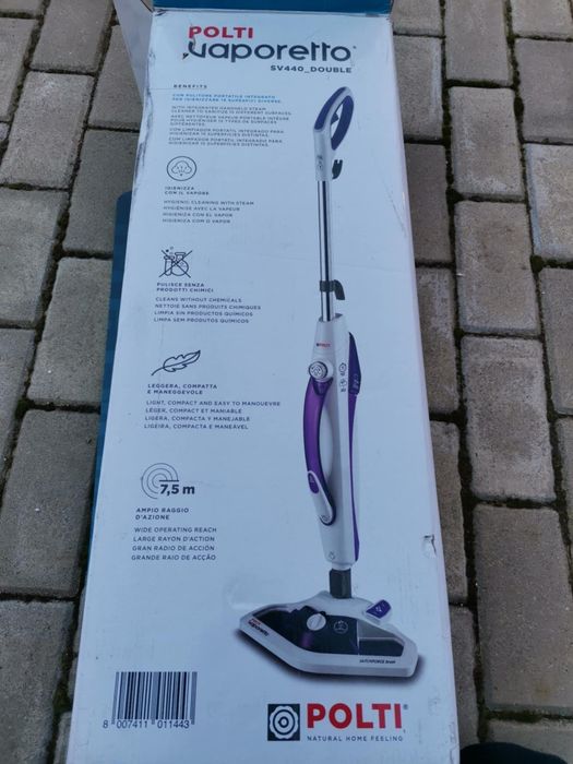 Mop cu Abur Polti Vaporetto SV 440 Double, 15 in 1, 1500W, 2.4Kg,