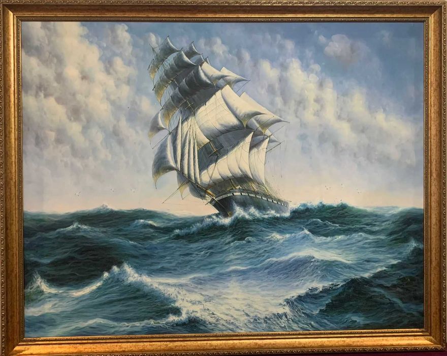 Картина. Ручная работа. 2005 г. Холст, масло. Размер 133х105 в багете.