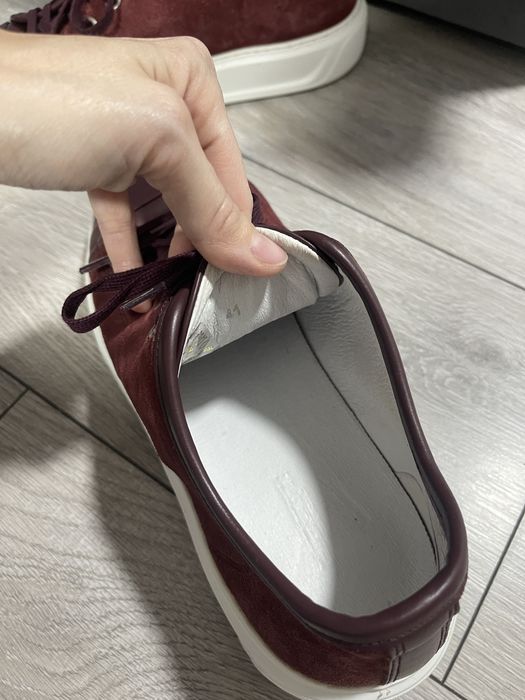 Sneakers grena piele naturala. BIGOTTI