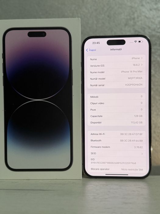 iPhone 14 pro max Pret 2600 lei fix