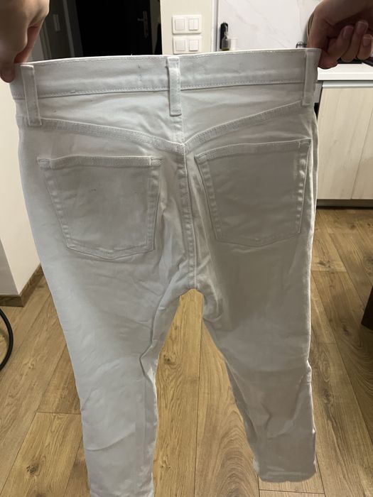 Бял панталон Mango, размер 36