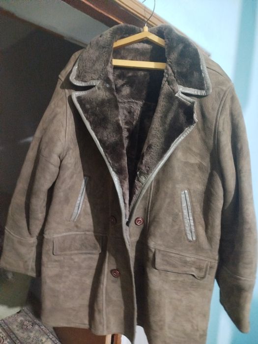 Мужская дубленка, б/у, р 54-56