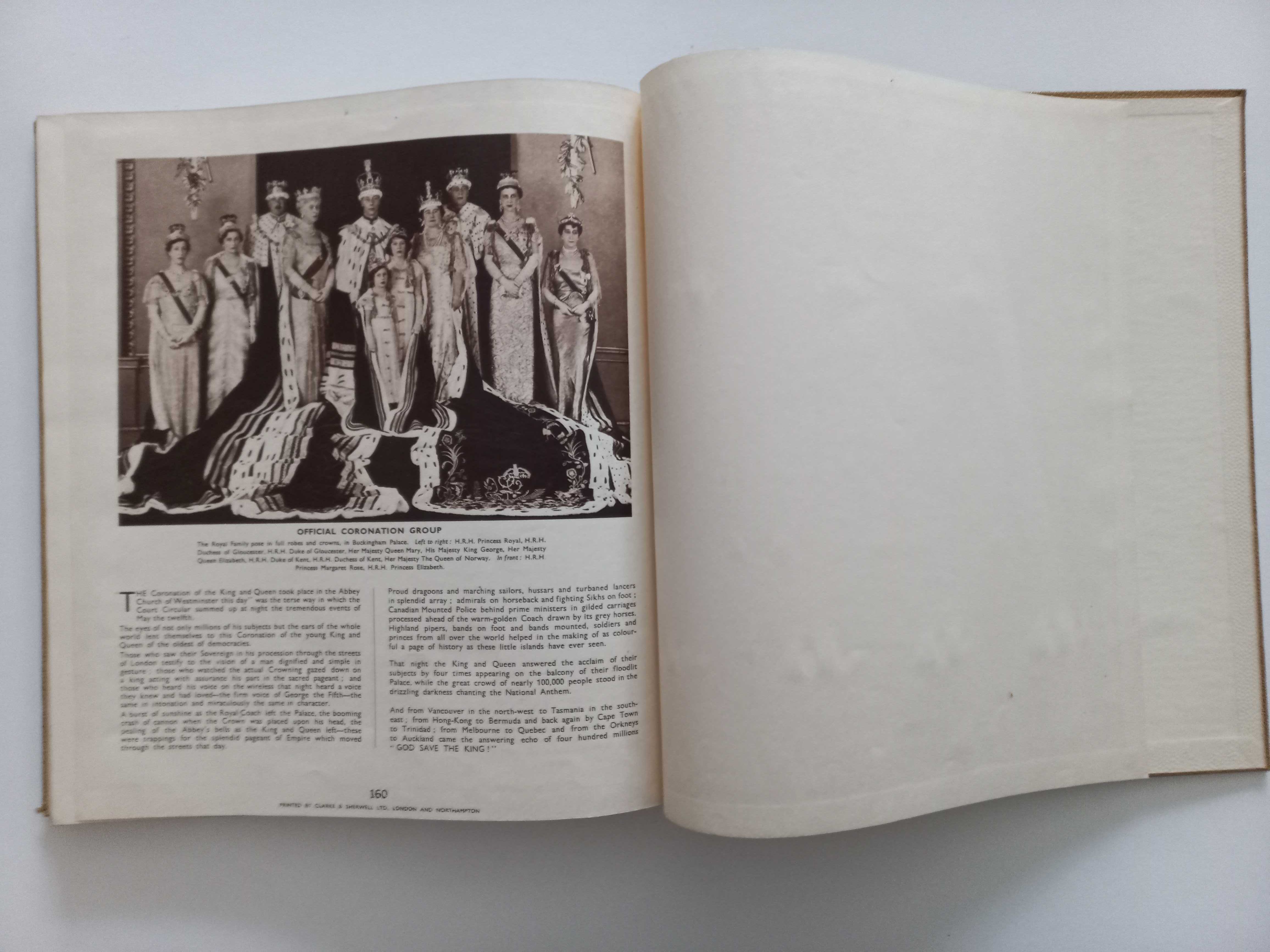 Carte engleza hardcover-Coronation Souvenir Book 1937
