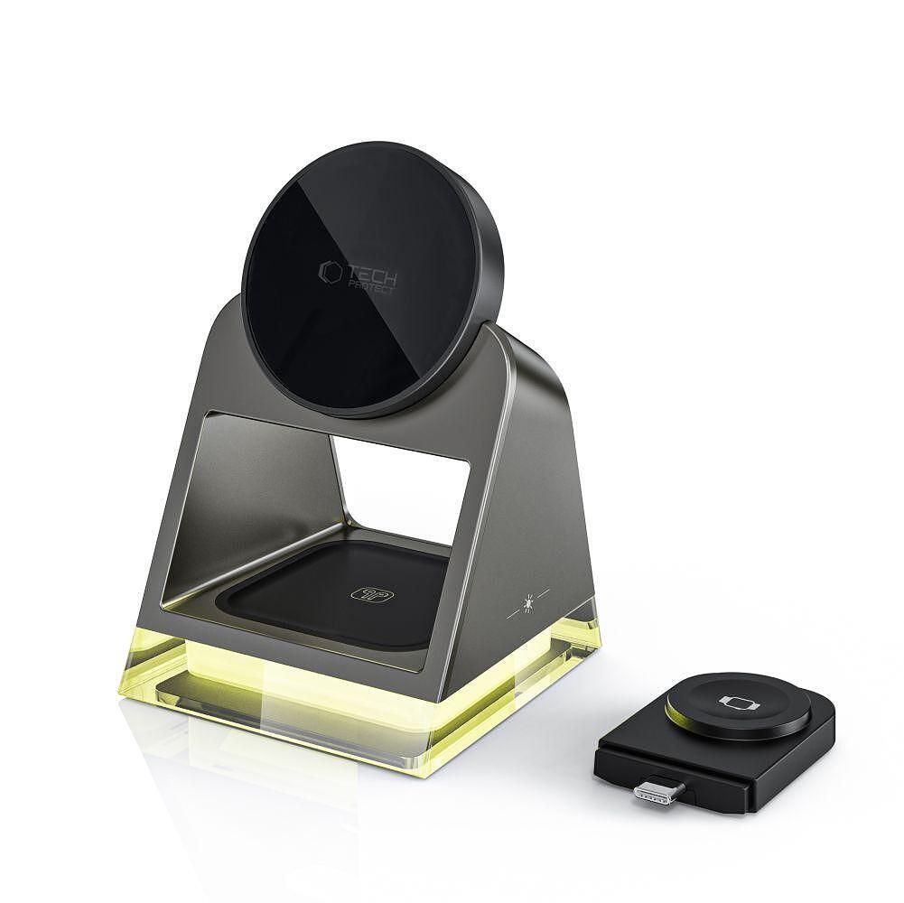 Стойка за безжично зареждане tech protect qi15w - a43 3in1magnetic mag