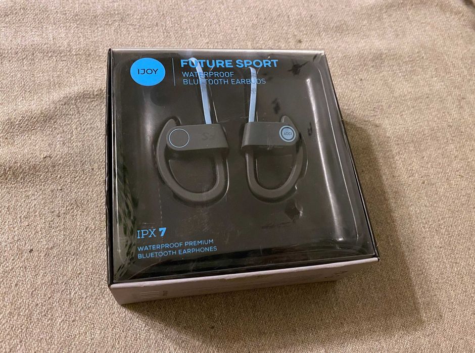 Casti sport bluetooth IJOY Future Sport IPX7 rezistente la apa cu husa