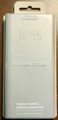 HUSA Samsung Note 10 / Note 10 5G LED VIEW COVER silver