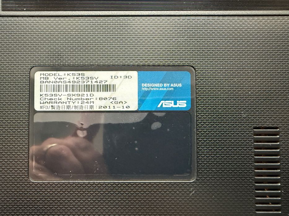 Laptop Asus K53SV