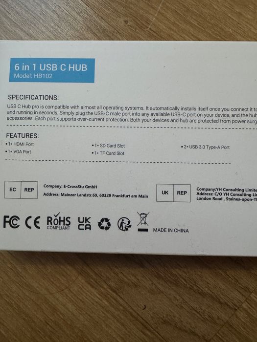 Dock Hub USB-C Thunderbolt 3, 4, compatibile macbook, imac, ipad pro