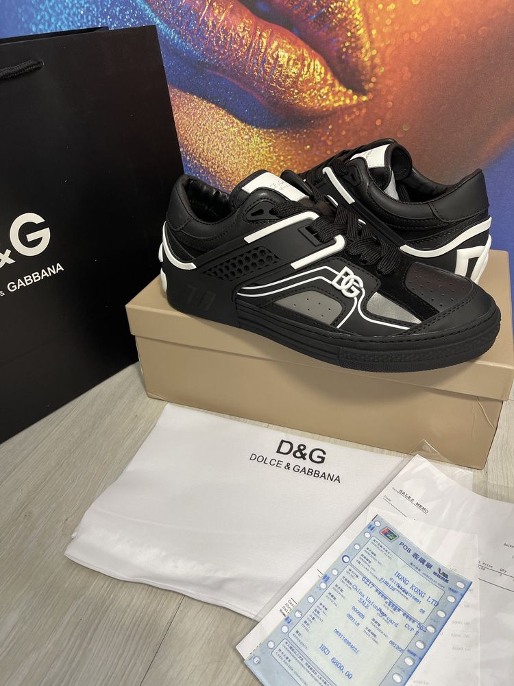 Adidasi Dolce Gabbana piele naturala Full Box colectie noua