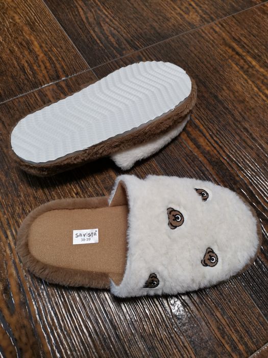 Papuci pufoși de casa