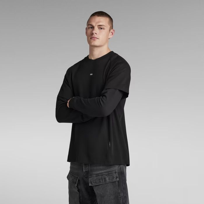 Оригинална фланела G-Star Raw Moto Loose XS , S нова мъжка черна блуза