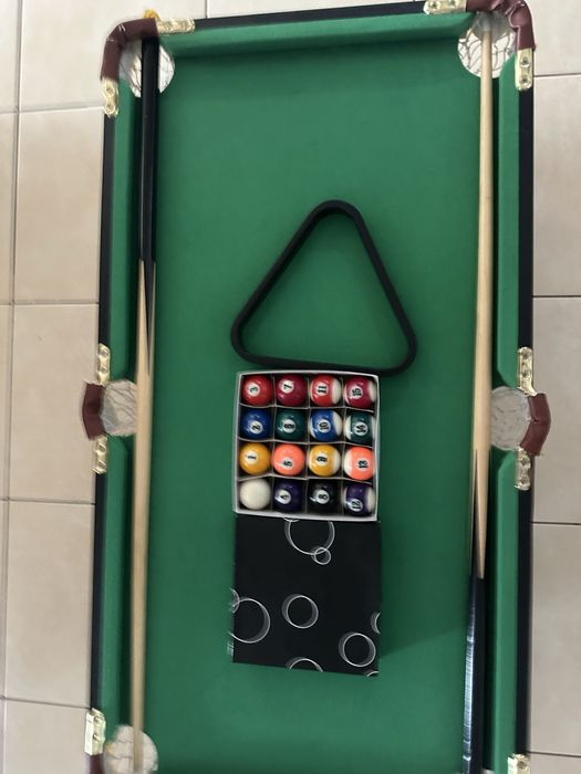 Masă de biliard mini – completă, cu accesorii