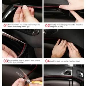 Интериорна Лайсна Декоративна за Автомобил- 5 метра