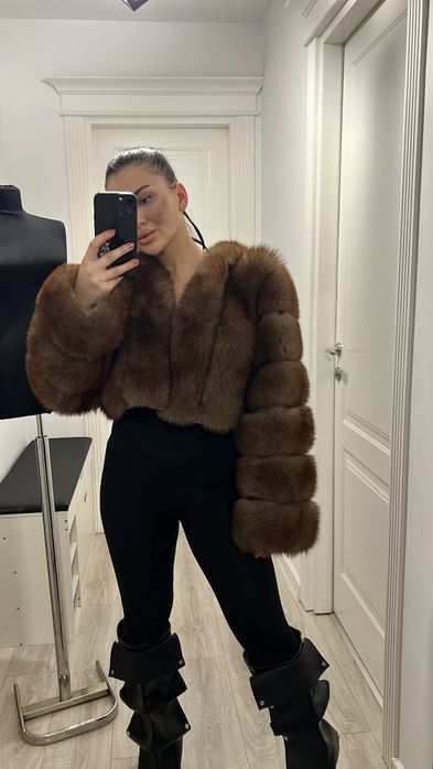 Blana superba naturala scurta vulpe