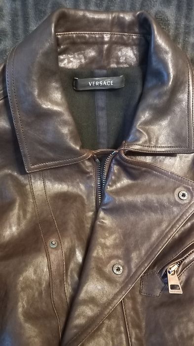 Geacă piele Versace originală