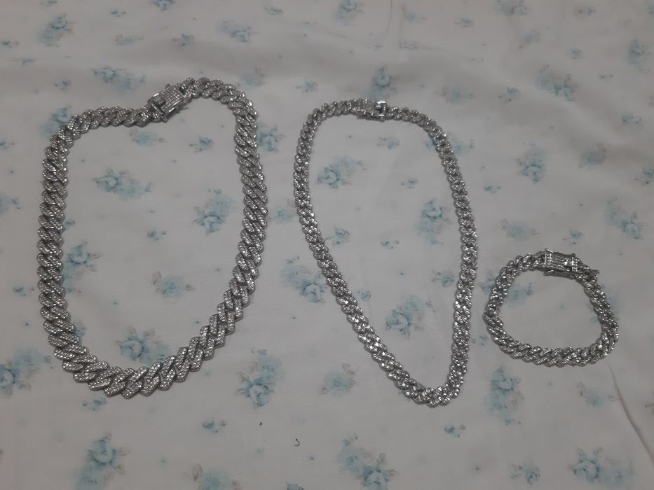 Colier si bratara din inox unisex