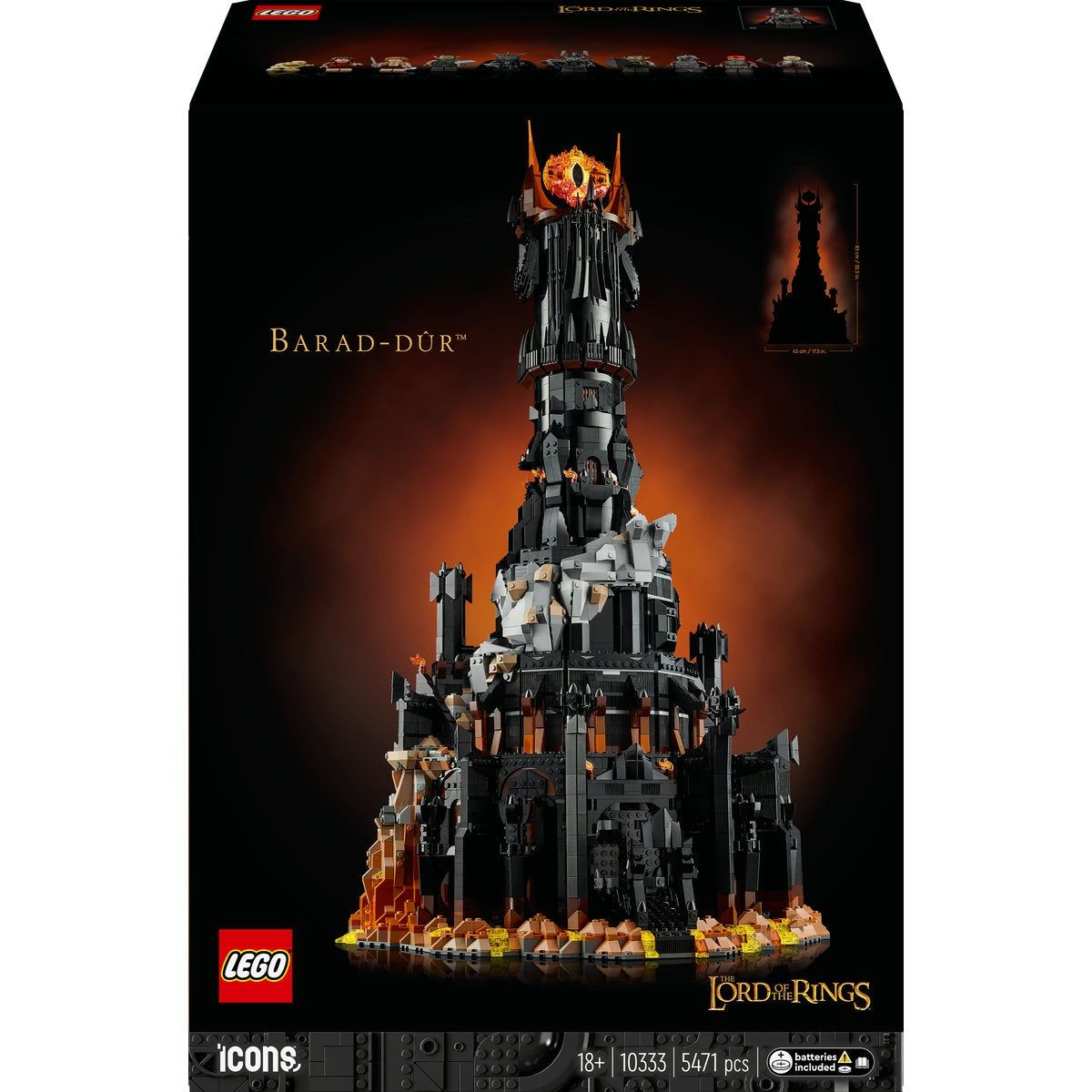 Lego 10316 Ривендел Властелинът на пръстените и Lego 10333 Барад-дур