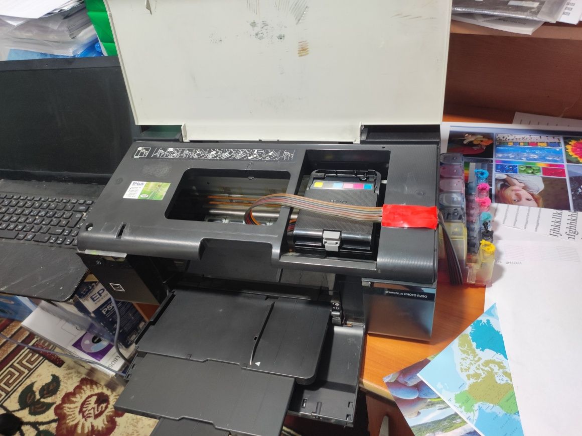 Epson L 290 FuL HD 6 ta rangli tekir printer dyuzi 100% ishlashi idial