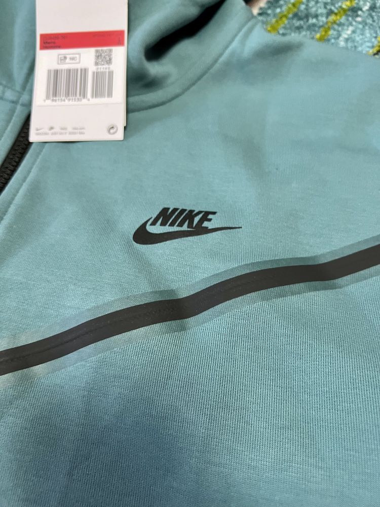Hanorac Nike Tech Fleece Turquoise/Turcoaz | L | Originali 100%