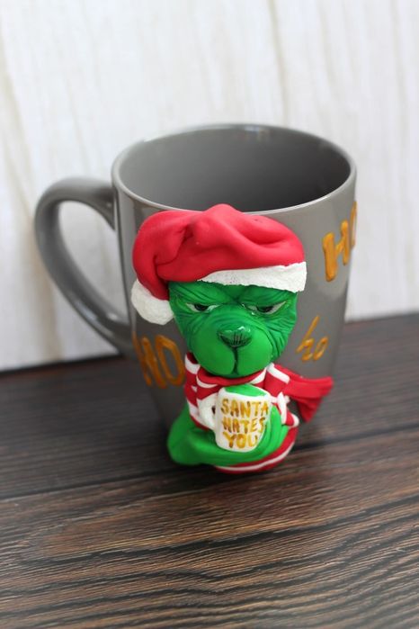 Чаша "Гринч" ръчна изработка