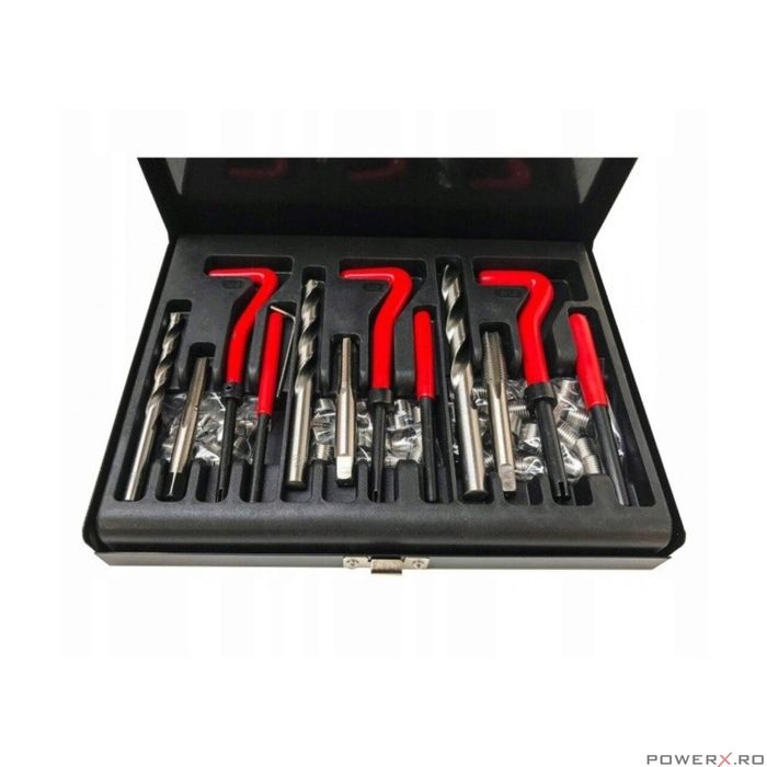 Set pentru reparat filete M6, M8, M10, 88 piese, Verke
