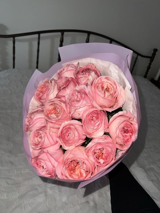 Розовые Розы 15шт.