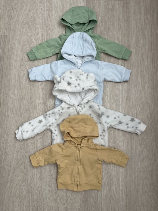 Lot pulovere hanorac bebe, marimi 50, 56, 62, H&M
