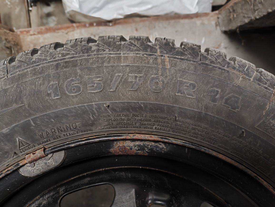 Гуми Michelin Alpin 14 ц. с джанти за Wv груп  5/100