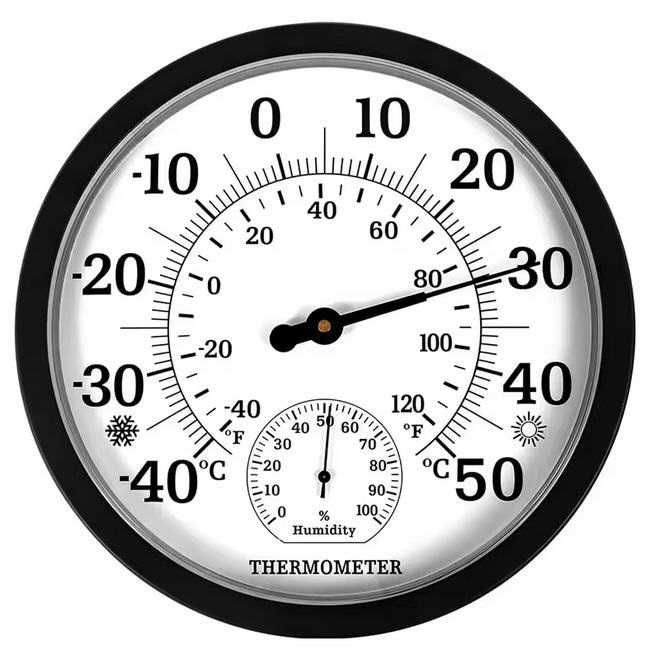 Голям и много точен термометър с хигрометър
