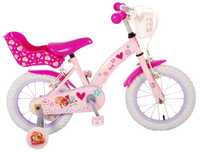 Bicicleta Paw Patrol fete, 14 inch, culoare Roz, frana de mana fata si