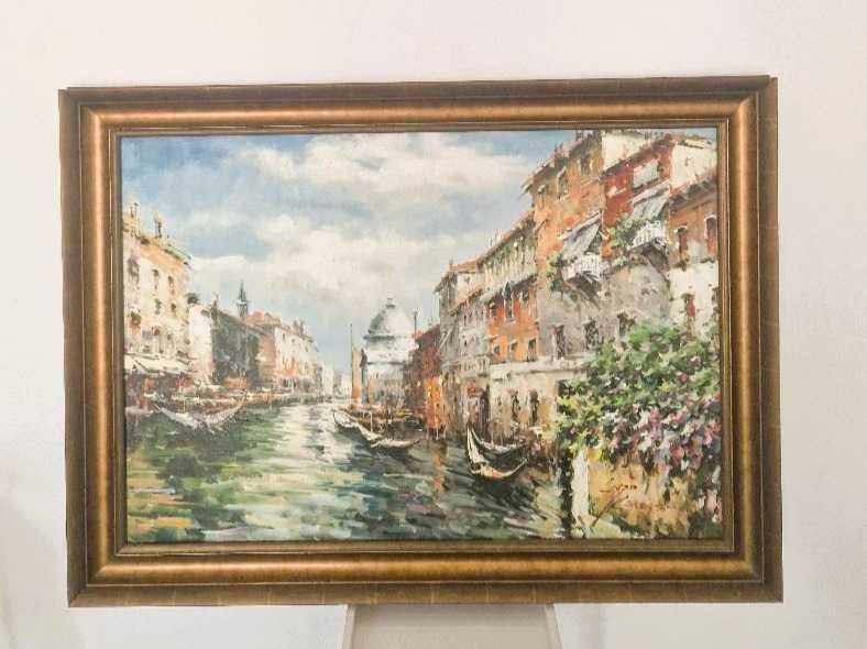 tablou decorativ pe pînză-104x76cm, stare perfectă