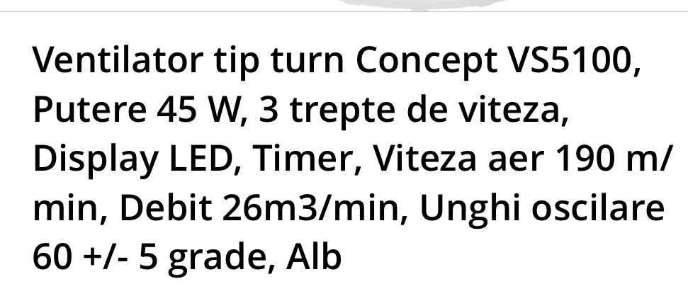 Ventilator vertical concept tower VS 5100