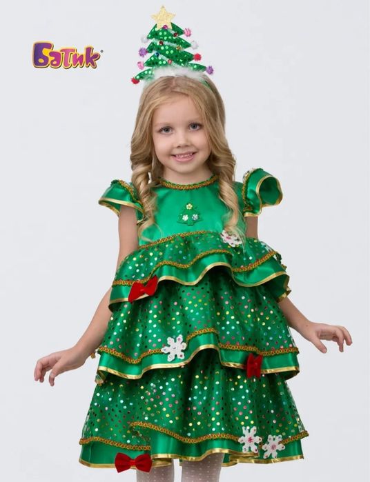 Костюм карнавальный для девочки Ёлочка новый