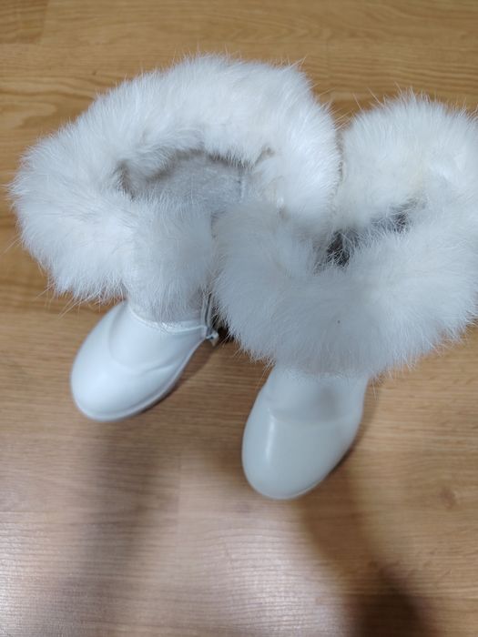Cizmulițele  albe fetiță  nr27