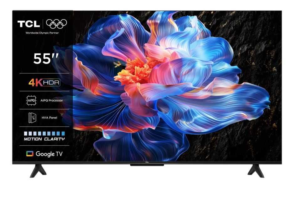 Televizor TCL LED 55P6K, 139 cm, Smart Google TV, 4K Ultra HD