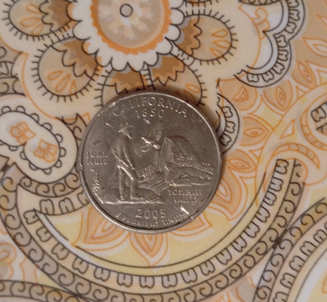 Монета 2005 года United States of America California Перевёртыш