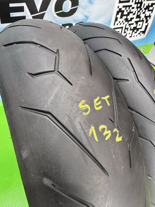 Set Anvelope Moto 120 70 17 si 180 55 17 Pirelli 2022 Rosso2 Set132