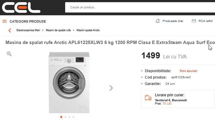 Mașină de spălat Arctic