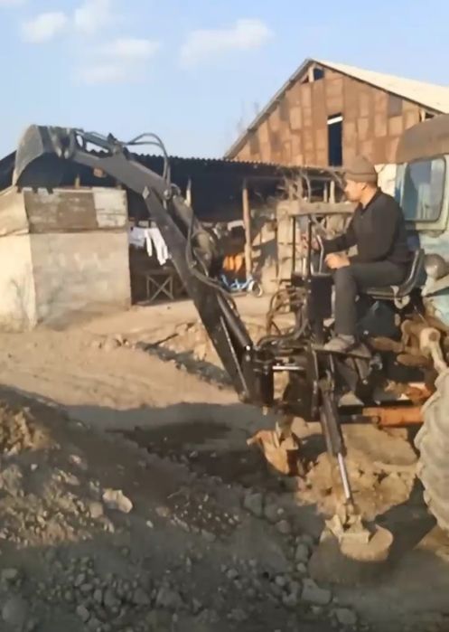 Рачок тракторлага пагрузчик экскаватор  килиб ишлатишка
