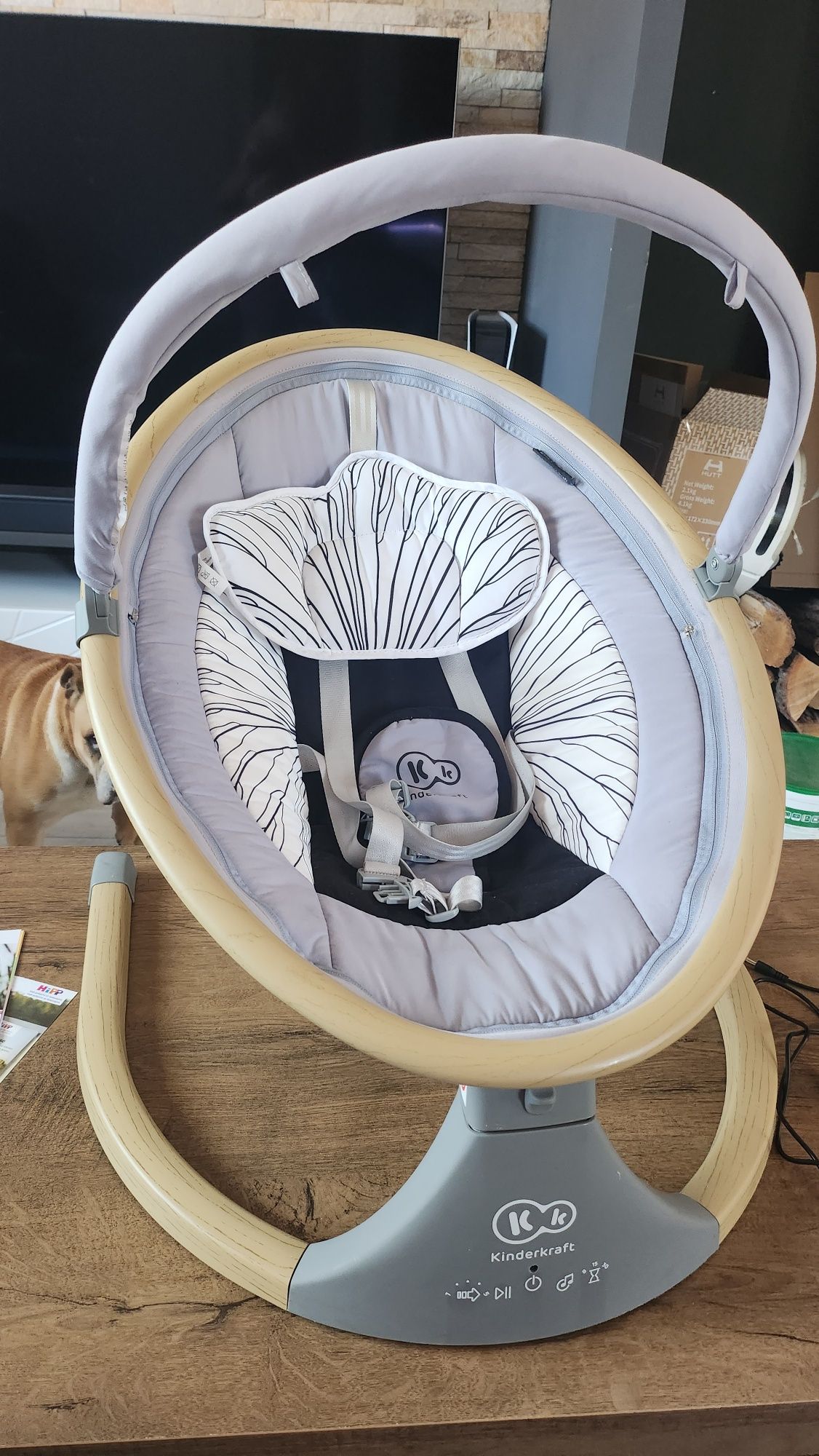 Шезлонг люлка Kinderkraft Lumi