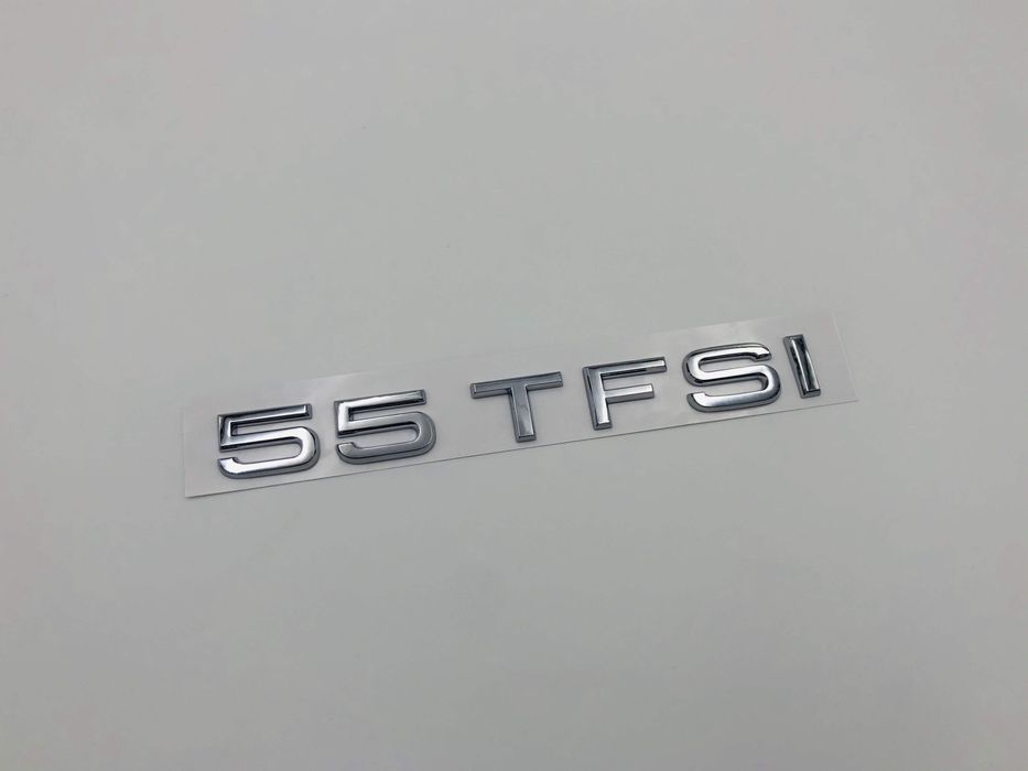 Emblema Audi 55 TFSI spate crom